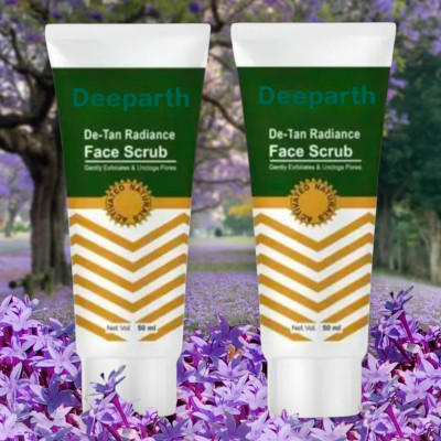 Deeparth Face Scrub Removes Dead Skin & Blackheads Detan & Glow Scrub (Pack-2) Scrub(50 ml)