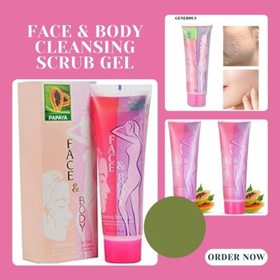 Amaryllis New Face & Body Cleansing scrub Aloevera Gel enriched Scrub(100 ml)