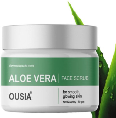 Ousia Aloevera face scrub for Men&Women,Skin Brightening,Blackhead &Natural Glow  Scrub(50 g)