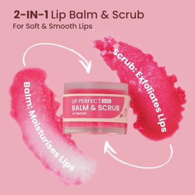 tanvi27 Moisturises Dry & Chapped Lips 2in1 Balm & Scrub Beetroot(Pack of: 1, 7 g)