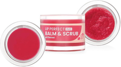 AFARAXIA Lip Perfect Duo Balm & Scrub for lip dead skin Scrub(7 ml)