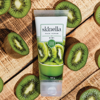 SKINELLA Face Scrub Kiwi 100g Scrub(100 g)