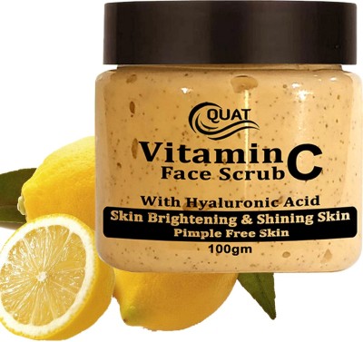 QUAT Vitamin C Face Scrub With Hyaluronic Acid Brightening And Shining Skin Scrub(100 g)