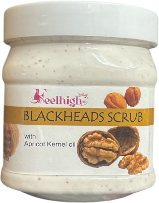 feelhigh cosmetics blackhead scrub with apricot kernel oil Scrub(500 ml)