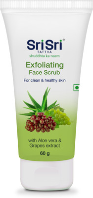 Sri Sri Tattva Exfoliating Face Scrub – For Clean & Healthy Skin Scrub  (60 G) For Rs. 40 @ 50 %