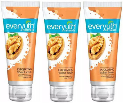 Everyuth Naturals Exfoliating Walnut Scrub (3X100g) Scrub(300 g)