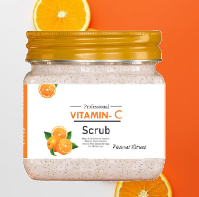 Wiffy Vitamin C Face Scrub for Glowing Skin, With Vitamin C and Walnut For Skin I Scrub(360 ml)