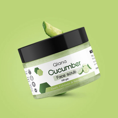 Qiana Cucumber scrub with skin whitening & cucumber etract  Scrub(100 g)