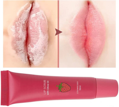 Emijun New Lip Scrub - For Tanned Lips Scrub strawberry Scrub(10 ml)