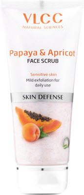 VLCC Papaya & Apricot Face Scrub Removes Blackheads & Whiteheads Scrub(80 g)