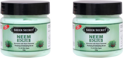 Sheer Secret Neem Scrub Combo for all type of Skin Scrub(200 g)