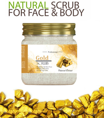 KAIASHA How to use Face Scrubs Gold Facial Cream Scrub Extra Glow & Fair Complexion Scrub(380 ml)