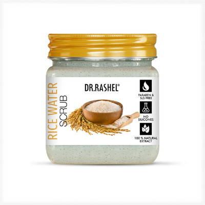 DR.RASHEL Rice Water Scrub Moisturize & Soothe Your Skin infused With Rice Water & Alovera Scrub(380 ml)