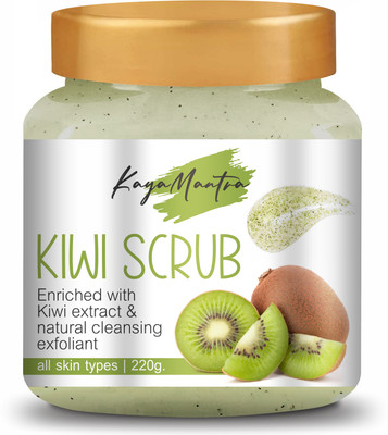 KayaMantra Kiwi Scrub Enriched with Kiwi Extract & Natural Cleansing Exfoliant Scrub(220 g)
