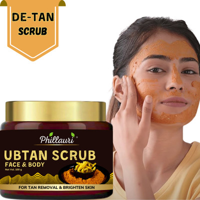 Phillauri Ubtan Face & Body Scrub For Glowing Skin Nourishing All Skin Types  Scrub(100 g)