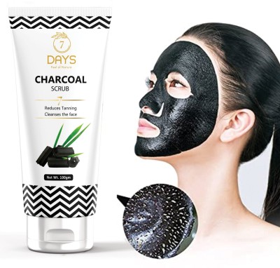 7 Days Activated Charcoal Deep Cleansing Face  Scrub(100 g)