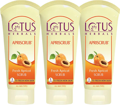 LOTUS HERBALS Apriscrub Fresh Apricot Scrub Glow Scrub(300 g)