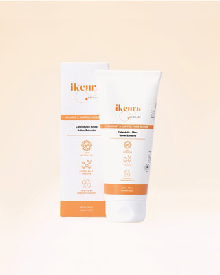 IKCURA Walnut & Coffee Face Scrub with Calendula, Shea Butter Extracts, 100ml Scrub(100 ml)