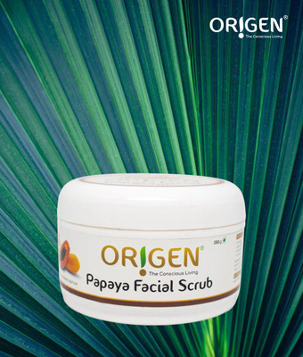 ORIGEN Papaya Facial Scrub For Skin Brightening Scrub(350 g)