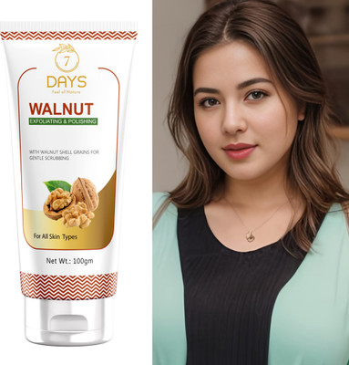 7 Days Deep Cleansing Face Scrub For Glowing Skin, With Walnut Manuka Honey Face Mask Scrub(200 g)