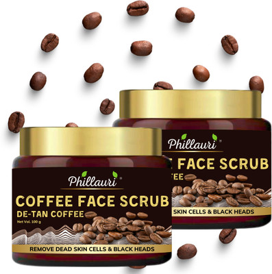 Phillauri Coffee Body Scrub for Tan Removal, Exfoliation & Soft-Smooth Skin Scrub(200 g)