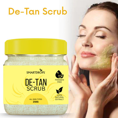 smartdrops Walnut De-Tan Scrub Face Wash For Glowing & Rejuvenating Skin Scrub(250 g)