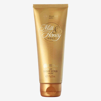 Oriflame MILK & HONEY GOLD Smoothing Sugar Scrub Small Pack 75g Scrub(75 ml)