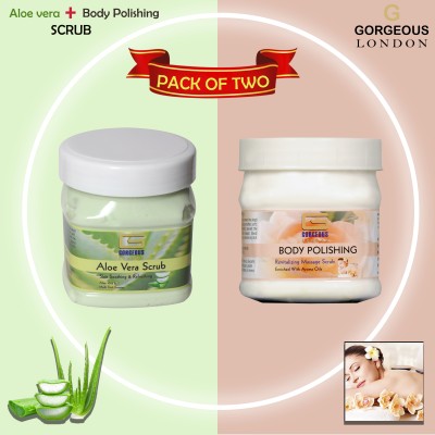 GgorgeousLondon Aloe Vera Scrub Body polishing  Scrub(1000 g)