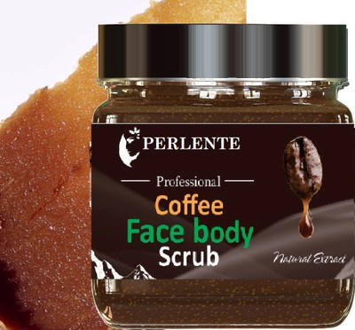 PERLENTE Coffee Face Scrub Tan Removal Scrub Coffee Body Scrub Blackhead  Scrub(380 ml)