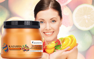 KAIASHA Mix Fruits Scrub - For All Skin Types Your Natural Glow Scrub Radiance & Glow Scrub(200 g)