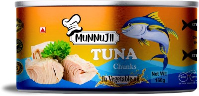 Munnujii Tuna Chunks in Vegetable Oil 160g Chunks 160 g(Pack of 1)