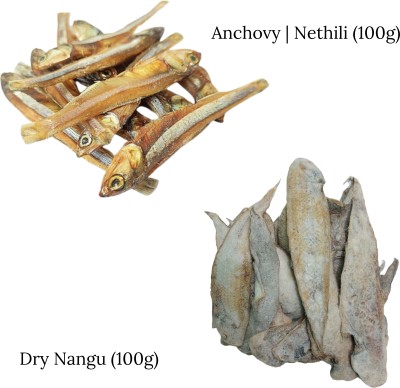 AL-HAQQ Anchovy (100 grams) and Nangu (100 grams) Clean 200 g(Pack of 2)