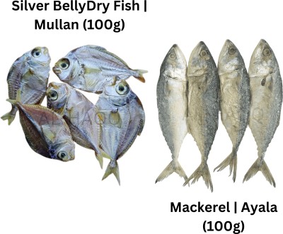 AL-HAQQ Silver Belly | Mullan (Kara) (100 grams) and Ayala | Mackerel (100 grams) Clean 200 g(Pack of 2)