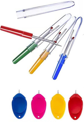 Vikurajas Seam Rippers 4 Needle Threader hook 4 Seam Ripper