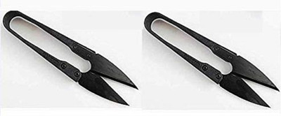 ZENITH Metal Embroidery Sewing Snips Thread Cutter Scissors (Black) - Set of 2 Seam Ripper
