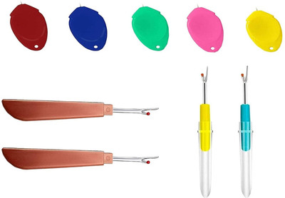Gemsy 5 Needle Threader , 2 Big and 2 Small Seam Ripper