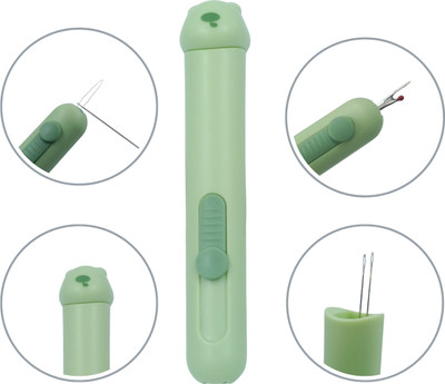 LECRAFT 3-in-1 Needle Threader Tool for Quick Hand Sewing & Stitching 1 PC Seam Ripper