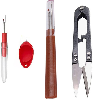 Vikurajas Big Seamripper Needle Threader Trimmer Small seamripper combo pack Seam Ripper
