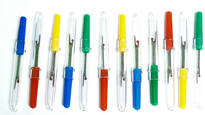 BLJIENT SET OF 10 PCS OF SEAM RIPPER WITH PROTECTIVE CAP. Seam Ripper