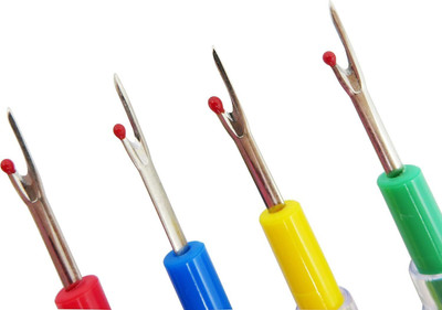 VSM Seam Ripper Set Thread Cutter for Stitch Removal – 4 Pieces | Multicolor Handle Seam Ripper