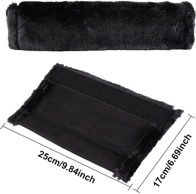 KARTUNBOX Auto Seat Belt Shoulder Pad, Soft Faux Sheepskin Wool Universal Seatbelt Cover Seat Belt Cover(Pack of 1)