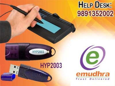 Class3 DSC Emudhra Class3 Digital Signature with USB Token (1 pic) Emudhra DSC1(Purple)