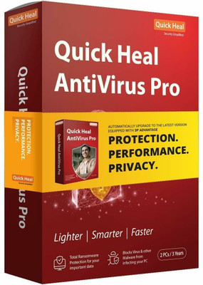QUICK HEAL Anti-virus 2 User 3 Years(Voucher)