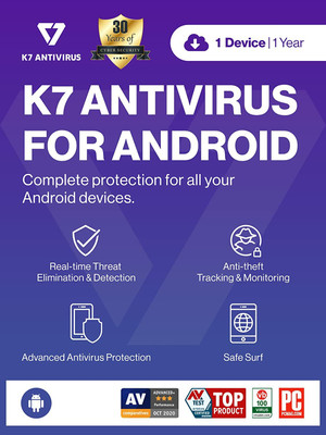 K7 Mobile Security 1 User 1 Year(Voucher)