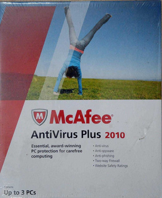 McAfee Anti-virus 3 User 1 Year(CD/DVD)