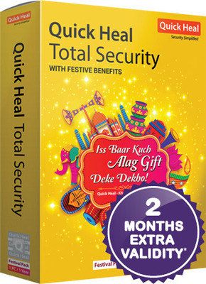 QUICK HEAL Total Security 1 User 1.5 Years(CD/DVD)