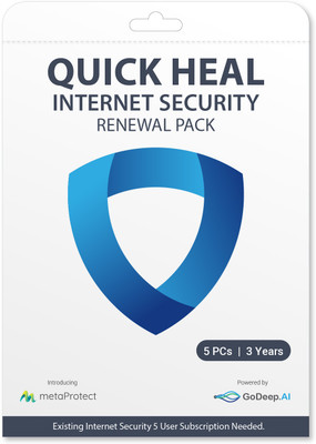 QUICK HEAL Internet Security 2 User 3 Years (Renewal)(CD/DVD)