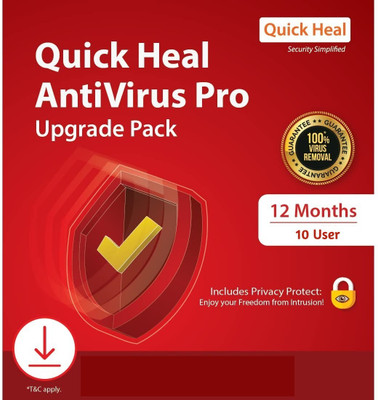 QUICK HEAL Anti-virus 10 User 1 Year (Renewal)(CD/DVD)