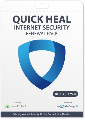 QUICK HEAL Internet Security 2 User 1 Year (Renewal)(CD/DVD)