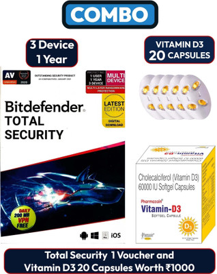 QUICK HEAL Total Security 3 User 1 Year(Voucher)